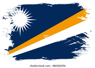A Flag Illustration of the country of Marshall Islands