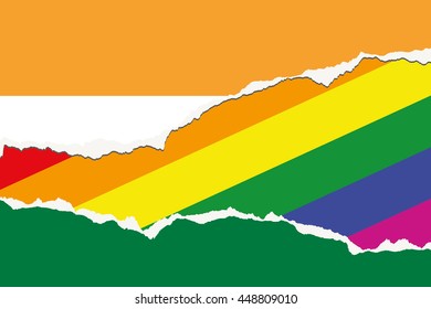 A Flag Illustration of the country of Niger
