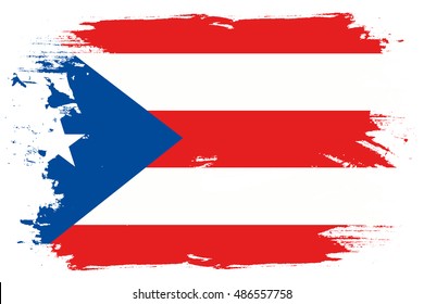 A Flag Illustration of the country of Puerto Rico