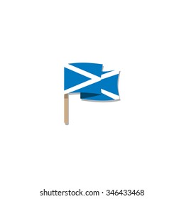 Flag Illustration of the country of Scotland