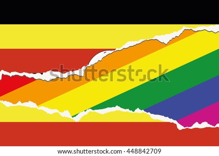 A Flag Illustration of the country of Uganda