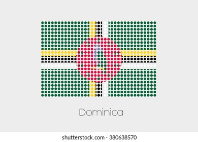 A Flag Illustration of Dominica