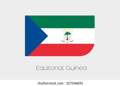A Flag Illustration of Equatorial Guinea