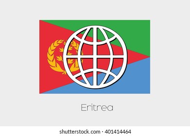 A Flag Illustration of Eritrea