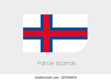 A Flag Illustration of Faroe Islands