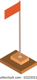 Flag Illustration ,Flagpole ,Interior,Nation flag