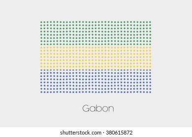 A Flag Illustration of Gabon