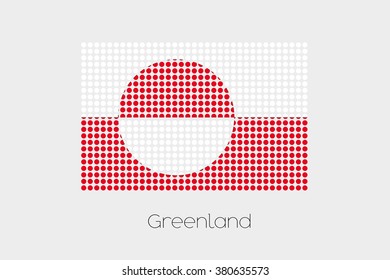 A Flag Illustration of Greenland