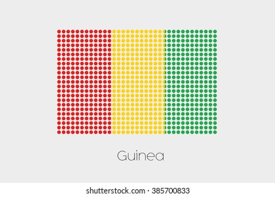A Flag Illustration of Guinea