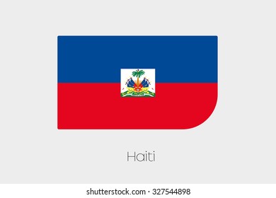 A Flag Illustration of Haiti
