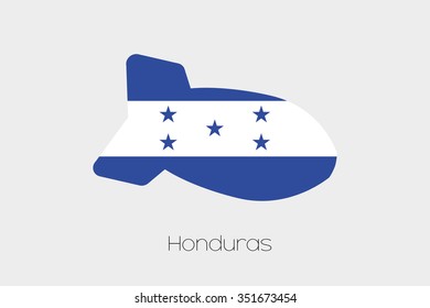 A Flag Illustration of Honduras