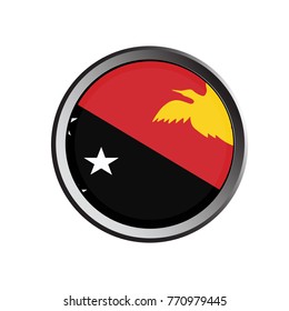 A Flag Illustration inside a pointed of the country of Papua New Guinea.