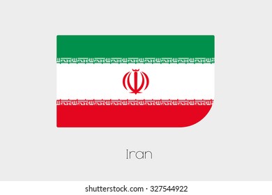 A Flag Illustration of Iran
