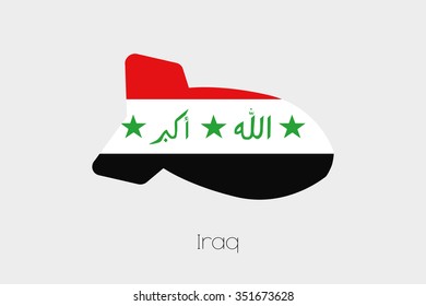 A Flag Illustration of Iraq