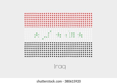 A Flag Illustration of Iraq