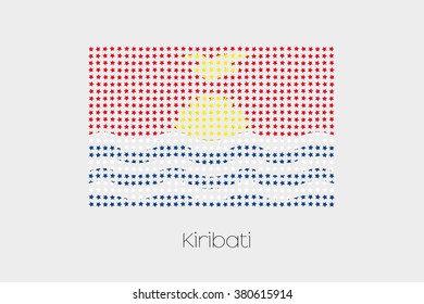 A Flag Illustration of Kiribati
