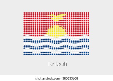 A Flag Illustration of Kiribati