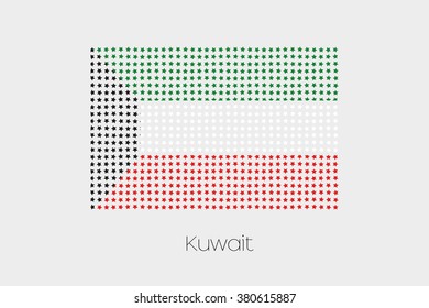 A Flag Illustration of Kuwait