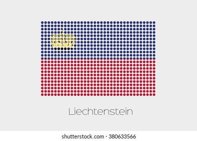 A Flag Illustration of Liechtenstein