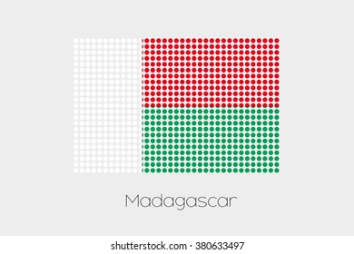 A Flag Illustration of Madagascar