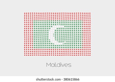 A Flag Illustration of Maldives