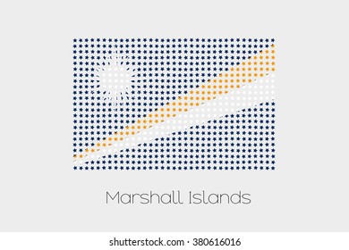 A Flag Illustration of Marshall Islands