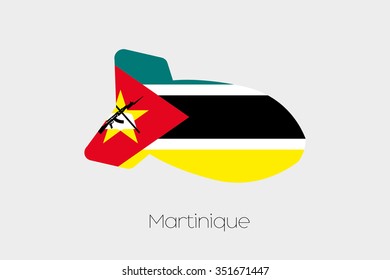 A Flag Illustration of Martinique