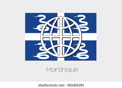A Flag Illustration of Martinique