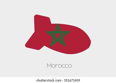 A Flag Illustration of Morocco