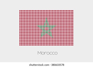 A Flag Illustration of Morocco