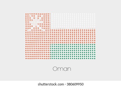 A Flag Illustration of Oman
