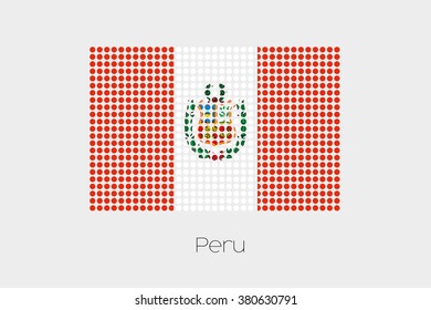 A Flag Illustration of Peru