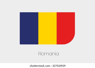 A Flag Illustration of Romania