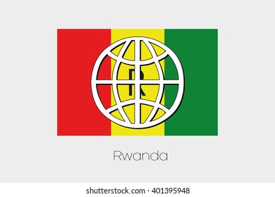 Flag Illustration of Rwanda