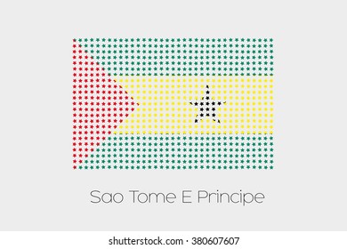 A Flag Illustration of Sao Tome E Principe