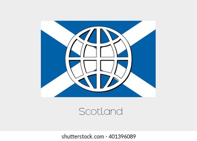 Flag Illustration of Scotland