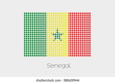 A Flag Illustration of Senegal