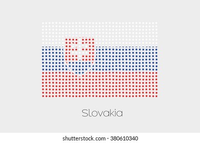 A Flag Illustration of Slovakia