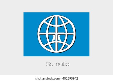 Flag Illustration of Somalia