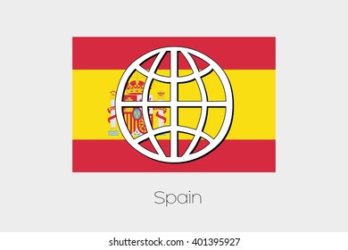 Flag Illustration of Spain