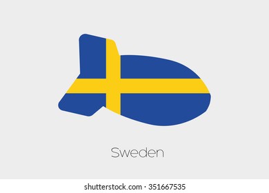 A Flag Illustration of Sweden