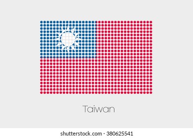 A Flag Illustration of Taiwan