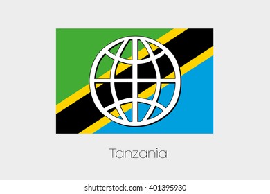 Flag Illustration of Tanzania