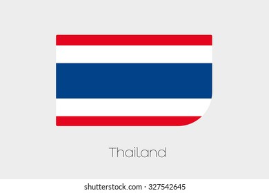 A Flag Illustration of Thailand