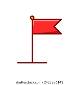 Ilustración de marca. Bandera del vector. Icono de marca