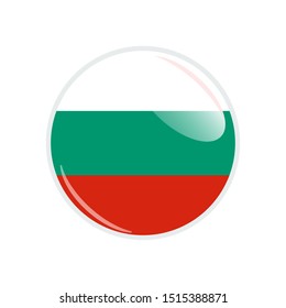 
Flag Illustration Within A Circle Of The Country Of bulgaria. bulgaria Flag Circle Button. bulgaria glossy round button. Vector Illustration EPS 10.