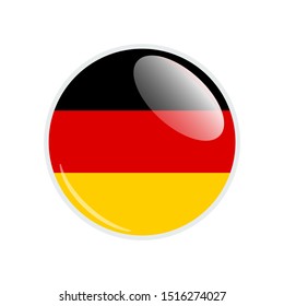 Flag Illustration Within Circle Country Germany Stock Vector (Royalty ...