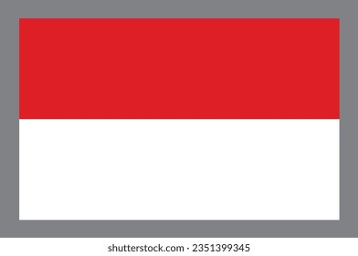 Flag, independence Day, indo isolated vector