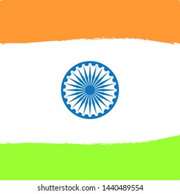 flag of india abstract three color background