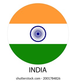 381 Button flag india round shape Images, Stock Photos & Vectors ...